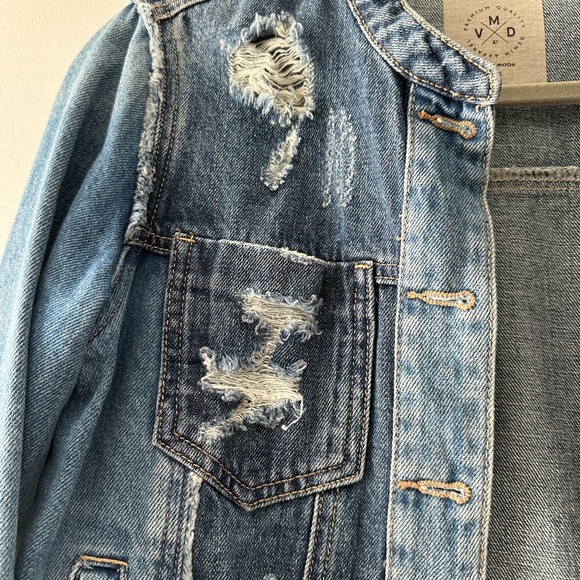 Vera Moda Blue Denim Jacket - Picture 3 of 8